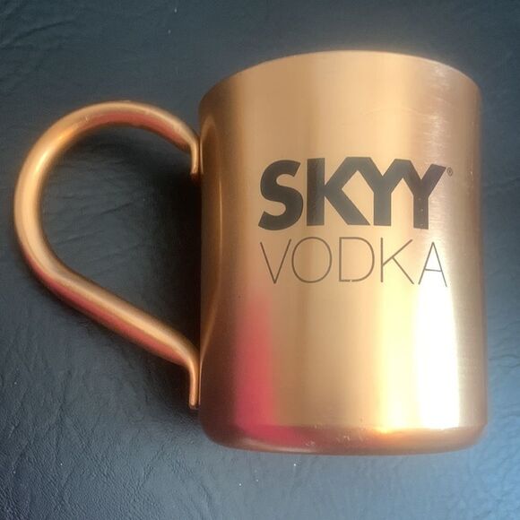 Skyy Vodka 18 Ounce Copper Coffee Tea Cocoa Mug With Handle Bar Accessories - Picture 5 of 6